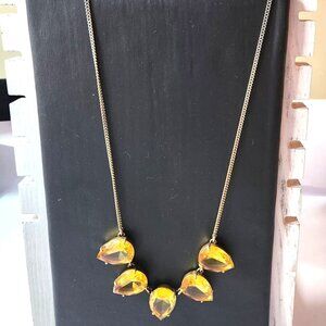 J. Crew Yellow Teardrop Necklace womens jewelry elegant career office